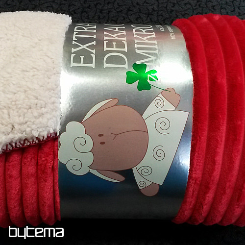 Wohndecke aus Microfaser EXTRA weich SCHAF Kunstsoff design,Rot