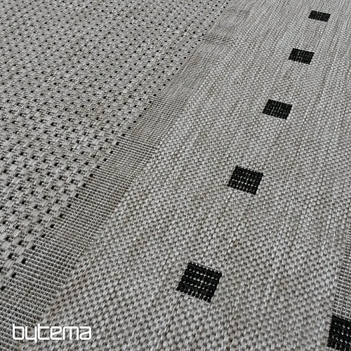 Schnallenteppich FLOORLUX 20329/04 silber-schwarz
