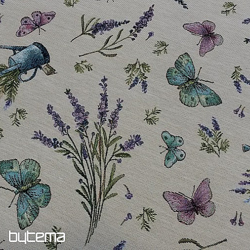 Gobelin Tischdecke, Lavendel Schal 5