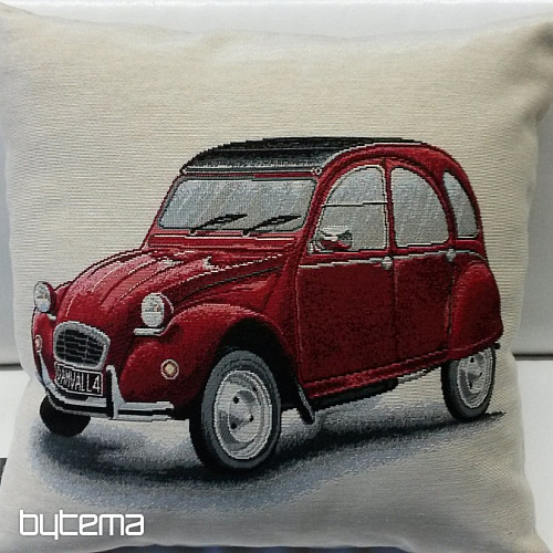 Gobelin-Kissenbezug Citroën 2CV red