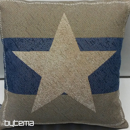 Gobelin-Kissenbezug BLAUER STERN 2
