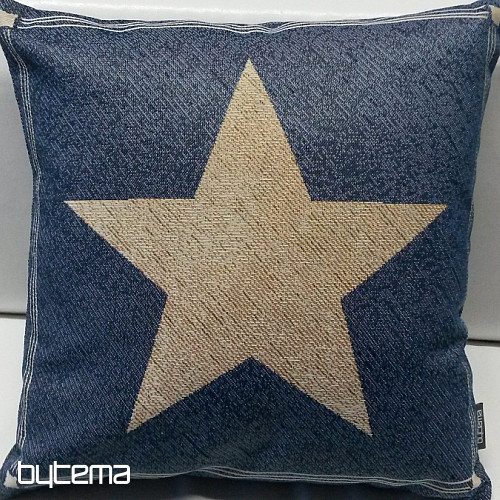 Gobelin-Kissenbezug BLUE STAR 1