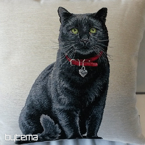 Gobelin-Kissenbezug SCHWARZE KATZE