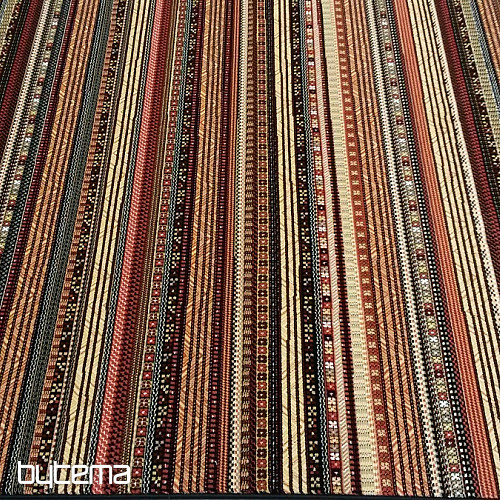 Exklusiv Teppich modern ETNO NOBLES Streifen dunkel