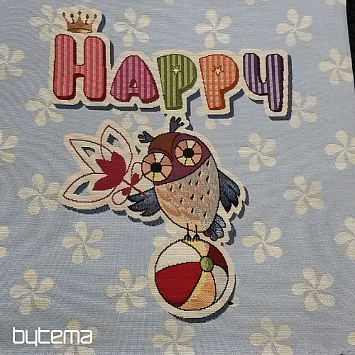 Gobelin-Kissenbezug HAPPY
