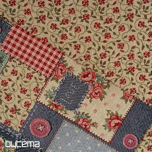 VINTAGE PATCHWORK Gobelinstoff