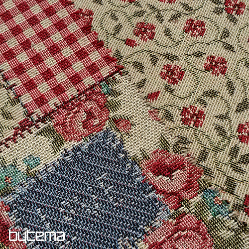 VINTAGE PATCHWORK Gobelinstoff