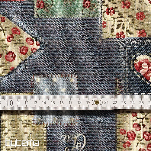 VINTAGE PATCHWORK Gobelinstoff