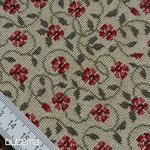Gobelinstoff VINTAGE BLUMEN