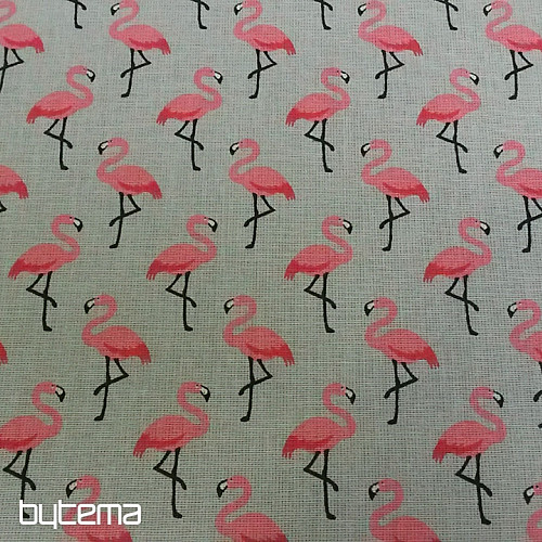 Dekorationsstoff FLAMINGO gris