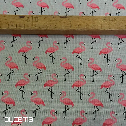 Dekorationsstoff FLAMINGO gris