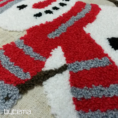 Gestickter Dekobezug SCHNEEMANN