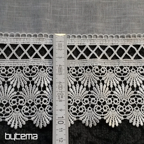 Gehäckelte Gardine für Vitrage 189 white