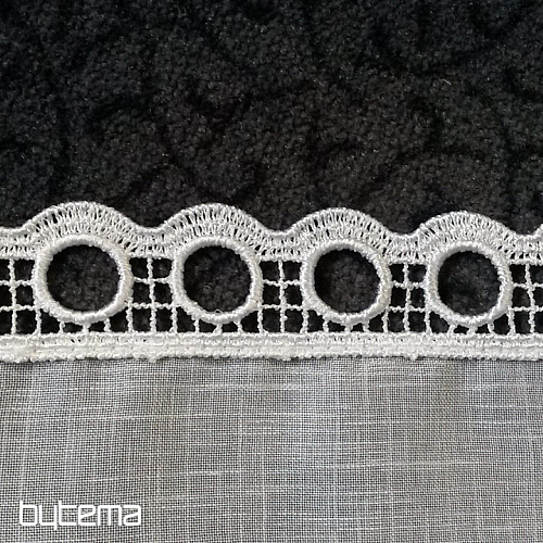 Gehäckelte Gardine für Vitrage 189 white