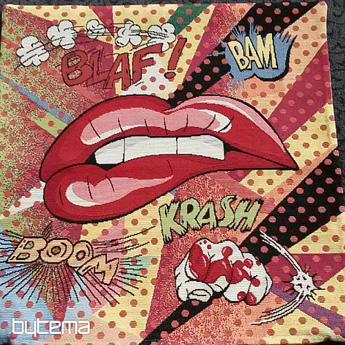 Gobelin-Kissenbezug COMICS LIPS