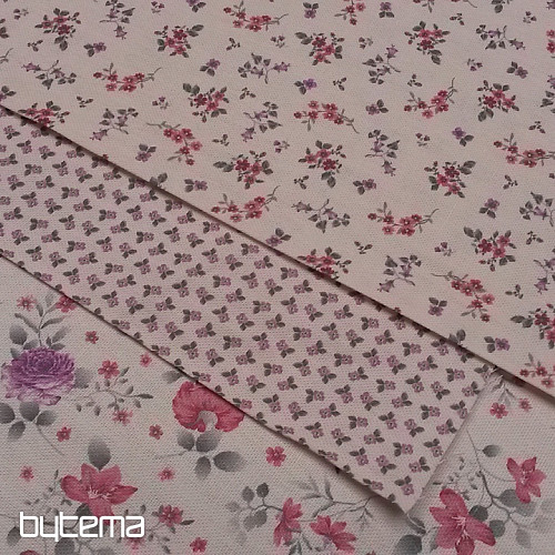 Dekorationsstoff BLUMEN DIVA rosa