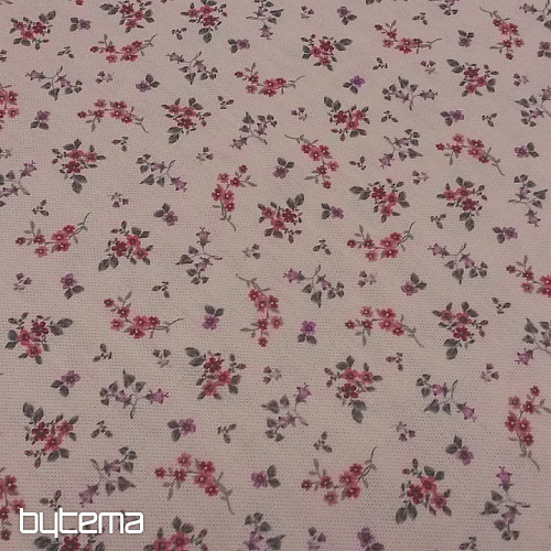 Dekorationsstoff BLUMEN LENNY rosa