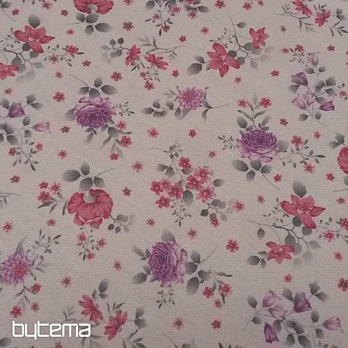 Dekorationsstoff BLUMEN DIVA rosa