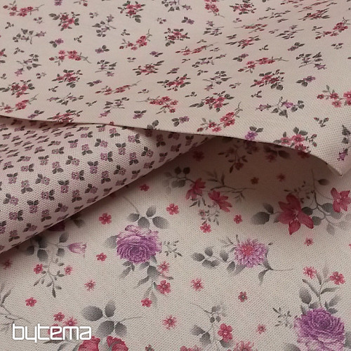 Dekorationsstoff BLUMEN DIVA rosa
