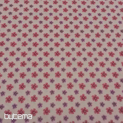 Dekorationsstoff BLUMEN CLARA rosa