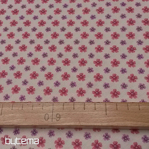 Dekorationsstoff BLUMEN CLARA rosa