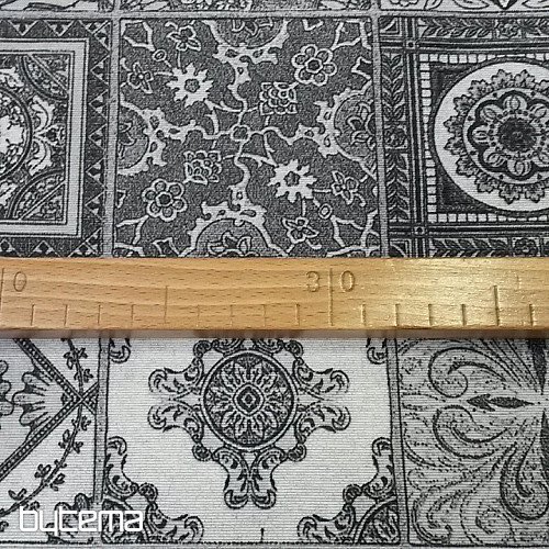 Dekostoff KERAMIKA grau