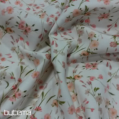 Baumwollstoff JARDINS C Pink