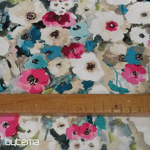 Dekorationsstoff MONET Blumen