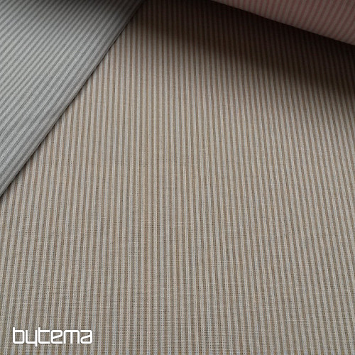 Baumwollstoff BABY STRIPE beige
