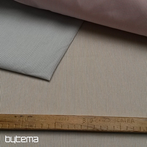 Baumwollstoff BABY STRIPE beige