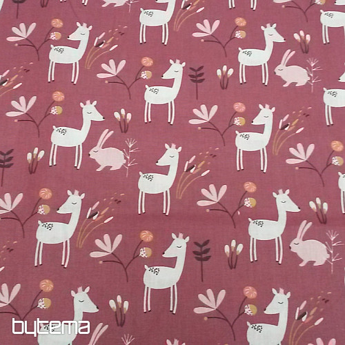 Baumwollstoff FAOLA bordo