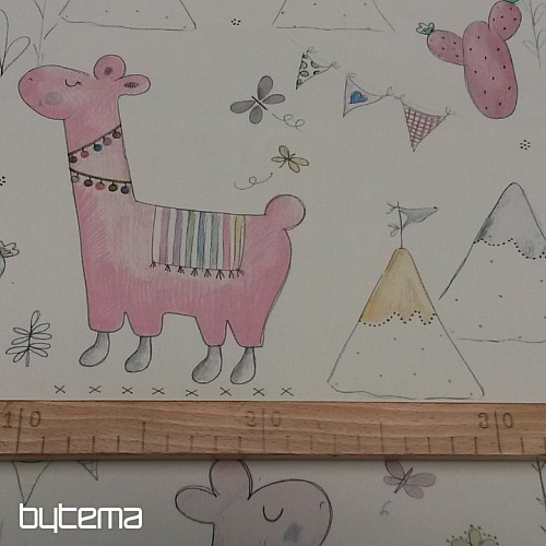 Dekorationsstoff LAMAS rosa