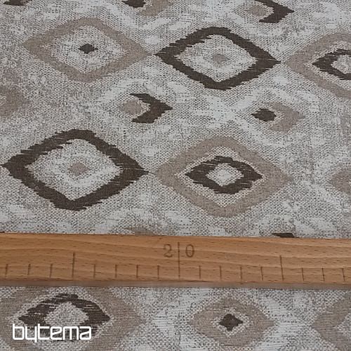 Dekorationsstoff TULUM ROMBO braun