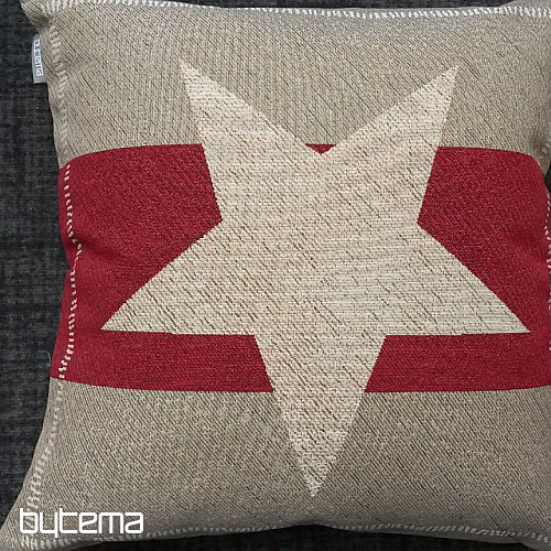 Gobelin-Kissenbezug RED STAR 2