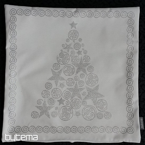 Weihnachtsdeko Kissenbezug FLASH silbergrau