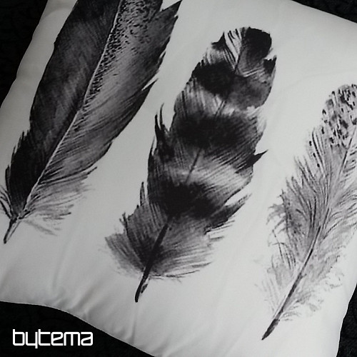 Kissenbezug FEDER SCHWARZ