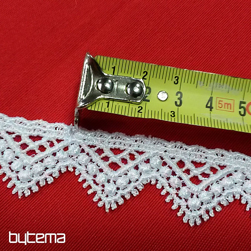 MacrameeSpitze 5451/0010 3 cm weiss