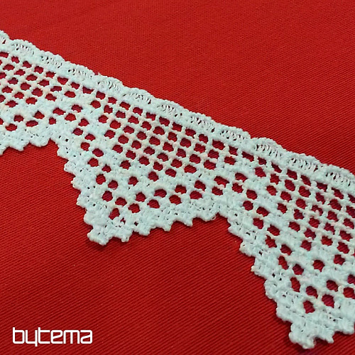 MacrameeSpitze 5432/0010 5,3 cm weiss matt
