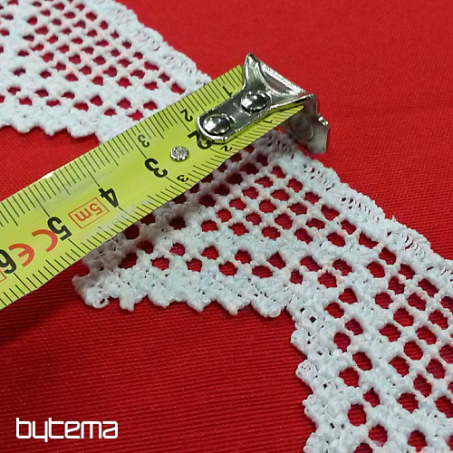 MacrameeSpitze 5432/0010 5,3 cm weiss matt
