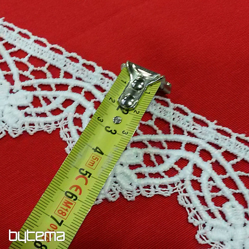 MacrameeSpitze 5432/0010 6 cm weiss matt