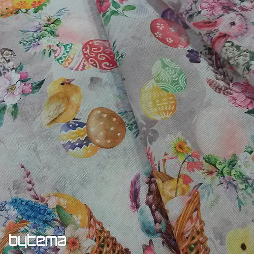 Dekorationsstoff OSTERN Hühner