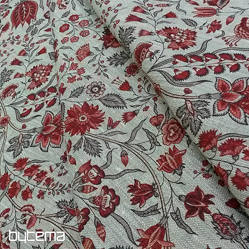 Leinenstoff KARIN grau