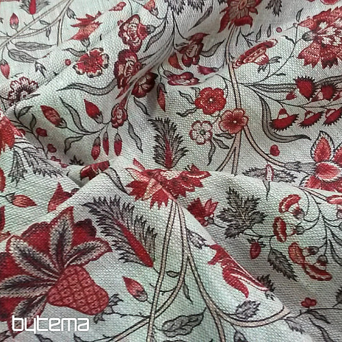 Leinenstoff KARIN grau