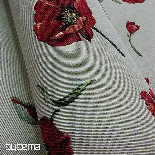 Gobelinstoff MOHNBLUMEN