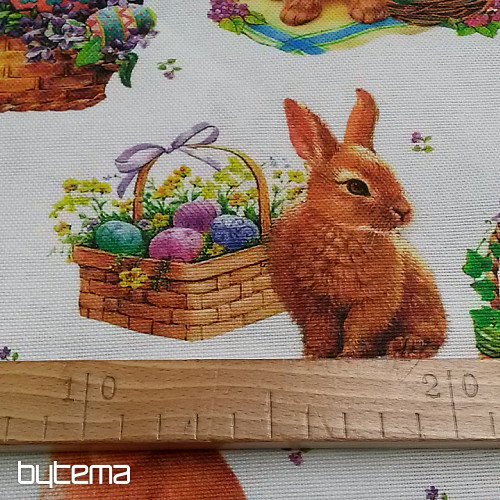 Dekorationsstoff EASTER RABBIT Farbdigitaldruck
