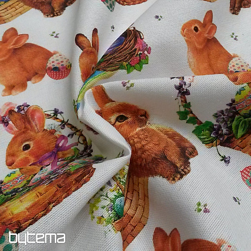 Dekorationsstoff EASTER RABBIT Farbdigitaldruck