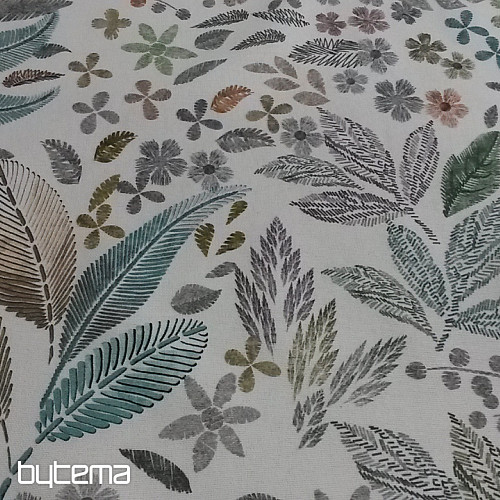 Dekostoff LEAF MELIA grün