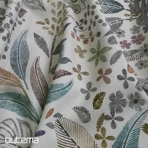 Dekostoff LEAF MELIA grün