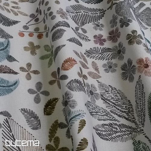 Dekostoff LEAF MELIA grün