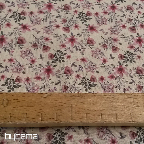 Baumwollstoff BLUME CIREL